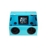 Polisher Dust Box, Grinding Polishing Dust Box, Metal Integrated Carving Polishing Electric Grinding Table Grinding Tooth Machine Dust Proof Cover(Fan)