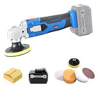 Polisher for Cordless Cars, Multifunctional 16v Electric Sander of 6 Variable speeds with Battery, Ideal Base for Sanding Cars, Furniture and Jewelry, Automatic polishing