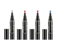 Polishey Nail Polish Pens | 5ML Nail Varnish Pens, Long-Lasting Quick Dry Gel Nails Polishs Set, 16 Colors 1 Step Gel Nails Polishs, French Manicure Gels Pen Tools For Beginner Home Salon, 4 Pieces