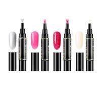 Polishey Nail Polish Pens Uk | 4-PC Nail Varnish Pens | Quick-Dry 3-In 1 Gel Nail Arts Pens Set | 4 Colors -e Step Gel Nail Polish | DIYS Nail Polish Pen Tools Set For Women Girls