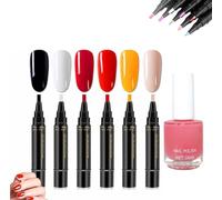 Polishey Nails Pens, Polishey Nail Polish Pens, Polishey Nail Pen Set, 36 Color Nail Polish Gel Pen 8 Ml, 3 in 1 Gel Nail Polish Pen, Nail Varnish Pens, One Step Gel Nail Polish (Set A)