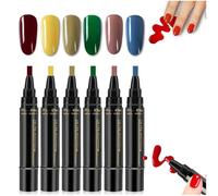 Polishey - Polishey Nail Polish Pen Set,Nail Polish Pen Set,Polish Nail Pens,One Step Gel Nail Polish 3-In-1 Set,36 Color Nail Polish Gel Pen For Women,Soak Off Uv Led Nail Varnish Nail Tools (E)