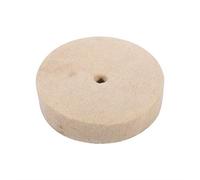 Polishing Buffing Wheel, 1PC 100x25mm 4" Beige Wool Soft Felt Polisher Disc Pad for Clearing Buffing Polishing Metal, Glass, Tile and More