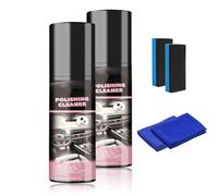 Polishing Cleaner Car Interior Spray, 2025 Upgraded Multipurpose Polishing Cleaner, Car Interior Cleaner, car interior polish, Car Shampoo and Wax for All Interiors (2Pcs)