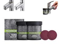 Polishing Compound, Surface Restoration Polish with Pad, Multi-Surface Scratch Remover, Polishing Compound Aggressive Synthetic Polishing Pad, Waterless Wash Scratch Repair, for Wood, Metal (2PC)