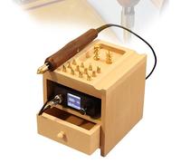 Polishing Equipment,Electric Leather Edge Creaser-Digital Craft Tool-Skiving Machine 80-480°C with 14 Heads,Gear for Belts and Shoes in Profi Hide Studio Workspace(Single)
