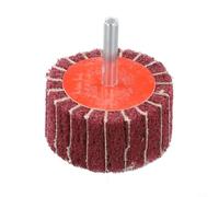 Polishing Flap Wheel 40mm 50mm P120 P240 Grit Nylon Web Abrasive Mop for Rust Removal Scale Cleaning and Smoothing Tasks (P240 - Red 40mm×25mm)