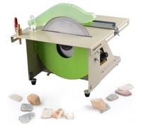 Polishing Grinding Machine for Gem Jewelry, Mini Table Saw Rock Lapidary Polisher Bench Buffer DIY Lathe Machine 500-7000r/min for Grinding Jade, Amber, Beeswax