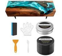 Polishing Kit - 1 Inch Scratch Removal for Glossy Finish, Easy Application with Clear Shine Function, Epoxy Polisher for Home Art Table Decoration Counter Ornaments, White Compound