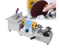 Polishing Machine 750W for Gem Jewelry, Table Top Buffing Tool with Adjustable Speed 800-10000 RPM, Flexible Shaft for Grinding and Polishing Gemstones, Metals, Wood