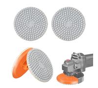 Polishing Pad - 8cm Resin+Adamantite, 150# Backer Pad,Long-Lasting Performance | Wear-Resistant Stone Grinder Disc Granite Kit, Marble/Quartz/Slate Angle Grinder Use