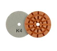 Polishing Pads 2PC 4Inch 100mm 4 Step Dry/Wet Diamond Polishing Pads For Granite Floor Floor Grinding Machine Abrasive Tool Grinding Tools ()