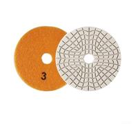 Polishing Pads for Stone 4 Inch, 3 Step for Granite and Marble Applications (Grit 3)