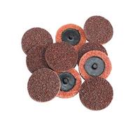 Polishing Pads Kit,10pcs 1"/2"/3 Inch Roll Lock Surface Polishing Quick Change Disc Sanding Pad R Type 75mm Non-Woven Disc(Medium 25mm)