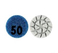 Polishing Pads with 1 inch Base for Stone Restoration Projects Involving Granite For Marble and Concrete Surfaces (50 Grit)