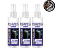 Polishing & Rust Remover Spray for Cars & Tools, Rust Remover Spray，3PCS | Multipurpose Rust Remover, Wheel Rust Remover Spray, Multi-surface Use, Removes Rust, Restores Shine, Spray Formula