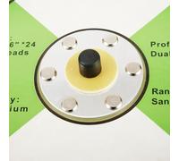 Polishing Sanding Disc Backing Pad for Pneumatic DA and Orbital Sander, M6 M8 Thread Interface Holder for Grinding Polishing on Metal Wood Auto, to 6 Inch Sizes(6 inch)