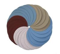 Polishing Sandpaper Disc Set, 5 Inch Flocking Sandpaper Set 125Mm Wet Dry Waterproof Abrasive Paper For Automotive Paint Metal Wood(15PCS)