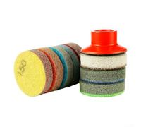 Polishing Sponge Pad 2 Inch for Wet Buffing Marble Quartz Engineered Stone Granite with Progressive Grits from 150 to 10000 for Detailed Finishing (300 Grit)