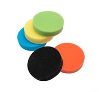 Polishing Sponge Pads 5Pcs 5 Inch Buffing Kit for Car Glass Metal Furniture Industrial Products Stainless Steel Polisher Tool Set Multi Color 125mm(125mm)