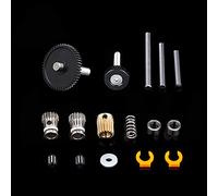 POLISI3D High Precision 3D Printer Dual Direct Drive Basic Kit with Nickel Plating Hardened Steel Gears Compatible with DDB Extruder Dual Gears DIY USE (Basic kit)