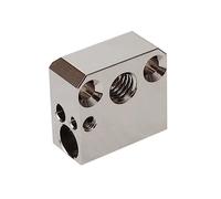 POLISI3D Plated Copper Heater Block High Temperature Ender 3 Heat Block Compatible with MK8 Extruder Ender 3 V2 Pro Ender 5 Plus CR10 S4 S5 3D Printer All Metal Hotend Upgrades