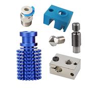 POLISI3D Upgraded Non-Stick All Metal V6 Hotend, High Temperature Plated Copper Heater Block, Extruder Nozzle 0.4mm, Titanium Heatbreak Bowden Compatible with Prusa i3 MK3S 3D Printer (All Hotend)