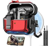 Polislime Compatible with Samsung Galaxy Buds 3 Case & Galaxy Buds 3 Pro Case with Phone Stand, Compatible with MagSafe,Powerful Drop Protection Design with Secure Lock Clip & Cleaning kit