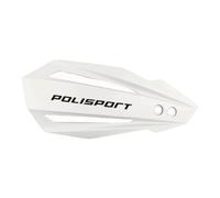 POLISPORT 8308500007 - Hand Protectors Bullit 1 MX-Style Attachment Point Made of Plastic including Mounting Kit Compatible with Motorcycles KTM, GAS GAS, Husqvarna, Sherco in White
