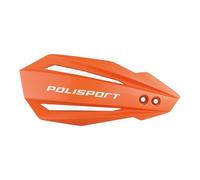 POLISPORT 8308500008 - Hand Protectors Bullit 1 MX-Style Attachment Point Made of Plastic including Mounting Kit Compatible with Motorcycles KTM, GAS GAS, Husqvarna, Sherco in Orange