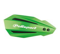 POLISPORT 8308500015 - Hand Protectors Bullit 1 MX-Style Attachment Point Made of Plastic Including Mounting Kit Compatible with Motorcycles Suzuki, Kawasaki, Yamaha in Green
