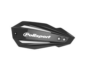 POLISPORT 8308500018 - Hand Protectors Bulit 1 MX-Style Plastic Attachment Point Including Mounting Kit Compatible with Yamaha Motorcycles in Black