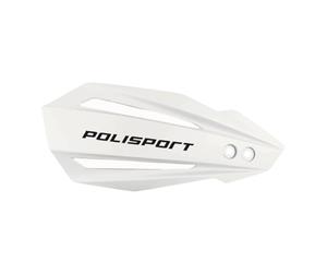 POLISPORT 8308500019 - Handguards BULLIT 1 Point of Fixing MX-Style Made of Plastic with Mounting Kit Included Compatible with Yamaha Motorcycles in White