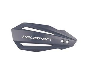 POLISPORT 8308500033 - BULLIT 1 Mounting Point MX-Style Plastic Handguard with Mounting Kit Included Compatible with Honda Motorcycles in Nardo Grey