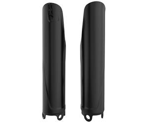 POLISPORT 8351900002 Set of Fork Protectors Made of Impact-Resistant Polypropylene without Mounting Material Compatible with Honda Motorcycles in Black