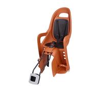 POLISPORT 8406000034 Groovy Maxi 29″ - Asiento Trasero Infantil Para Bicicleta, Montaje En Cuadro, 9 Meses-6 Años, Máx 22 Kg, Compatible, Ruedas 29″ Y Cuadros Pequeños - Marrón Caramelo/Negro