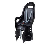 POLISPORT 8408700001 - Rear Bicycle Child Seat Groovy AVS+ - Safe, Comfortable, Installation with AVS+ Mounting System for Kids Aged 9 Months to 6 Years, Up to 22kg, Black/Dark Grey
