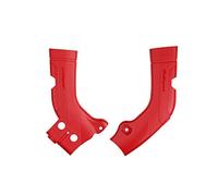 POLISPORT 8472600002 - Skid Plate Set Made of Durable, Impact-Resistant Plastic, Compatible with Honda Motorcycles in Red