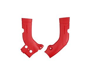 POLISPORT 8472600002 - Skid Plate Set Made of Durable, Impact-Resistant Plastic, Compatible with Honda Motorcycles in Red