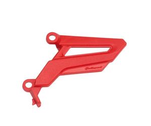 POLISPORT 8486900002 - Crankwheel Protector Made of Lightweight Plastic with High Durability and Resistance Compatible with Motocicletas HONDA in Red