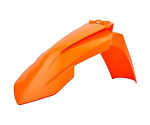 POLISPORT 8574200008 Original Replica Front Fender Made of Durable and Durable Glossy Plastic Compatible with Motorcycles KTM in Orange