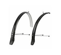 Polisport 8628100001 - Towny - Mudguard Set for 26” Wheels, 51mm Section, Optimal Coverage with Nose and Rear Spoiler, Black