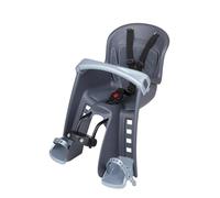 POLISPORT 8632600014 - Front Bicycle Baby Seat Bilby Junior+ FHT for Front Head Tube Version 2023 - Protective and Comfortable Design for Safe and Easy Child Transport, Dark Grey/Silver