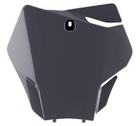 POLISPORT 8668100006 - OEM Replica Front Number Plate Made of Durable and Resistant Glossy Plastic Compatible with Motorcycles Gas Gas in Nardo Grey