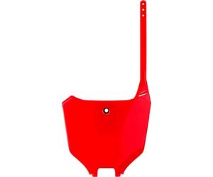 POLISPORT 8680600001 - OEM Replica Front License Plate Made of Durable and Durable Glossy Plastic Compatible with Honda Motorcycles in Red