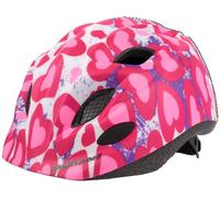 POLISPORT 8740900014 Junior Bike Helmet S 52-56 cm Glitter Hearts Adjustable Protective Cycling Helmet