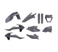 POLISPORT 90889 - Polisport Enduro Plastic Replica Kit for Those Looking for OEM Quality for KTM Motorcycles in Colour Nardo Grey