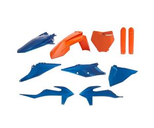 POLISPORT 91053 Polisport MX Plastic Replica Kit for Those Looking for OEM Quality for KTM Motorcycles in Blue/Orange