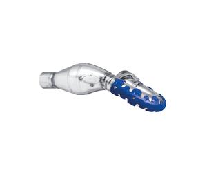 Polisport Armadillo Short Exhaust Header Pipe Guard Blue