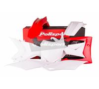 Polisport Plastic Kit Honda CRF250R 14-17, CRF450R 13-16 OEM Red/White Inc Fork